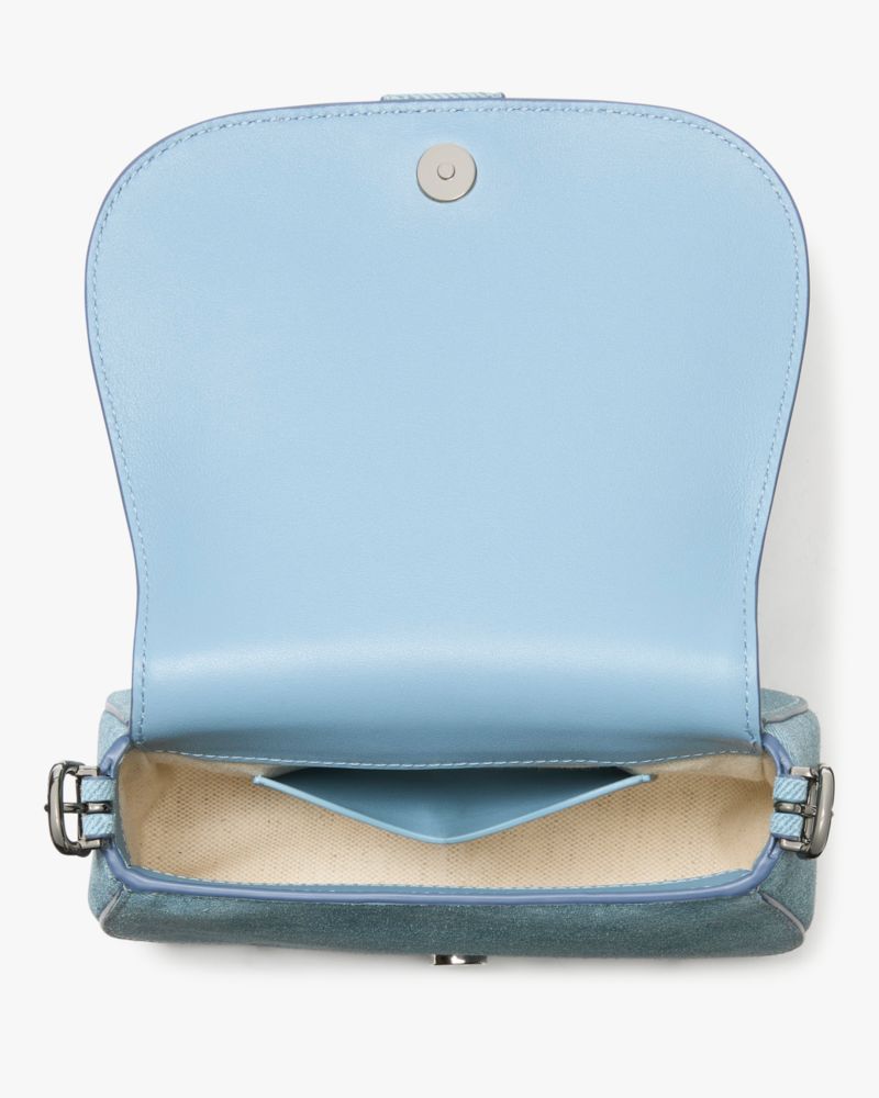KateSpade Nouveau Mini Saddle Bag Blue Multi
