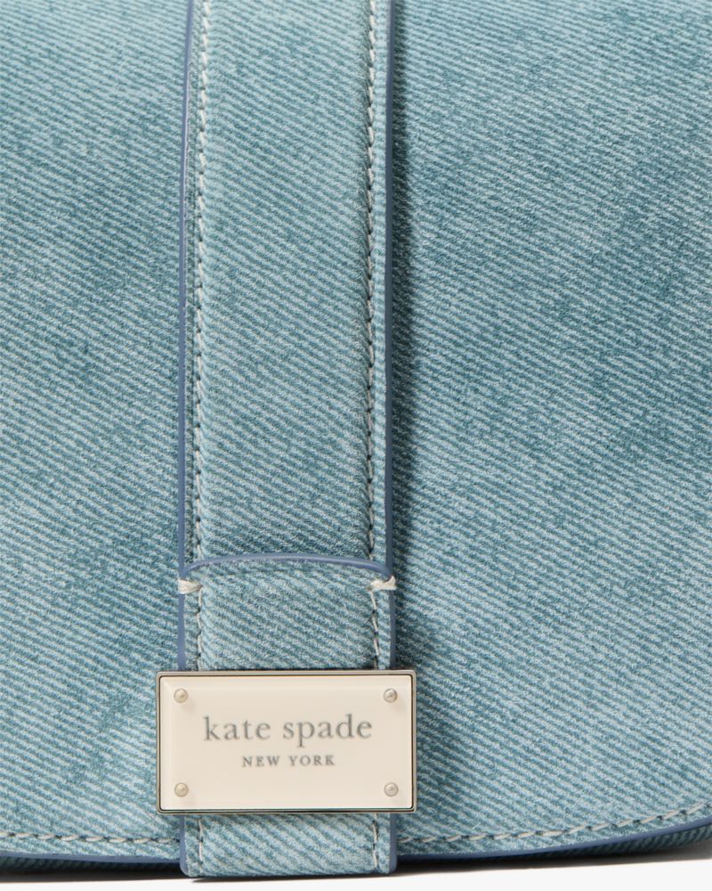 KateSpade Nouveau Mini Saddle Bag Blue Multi