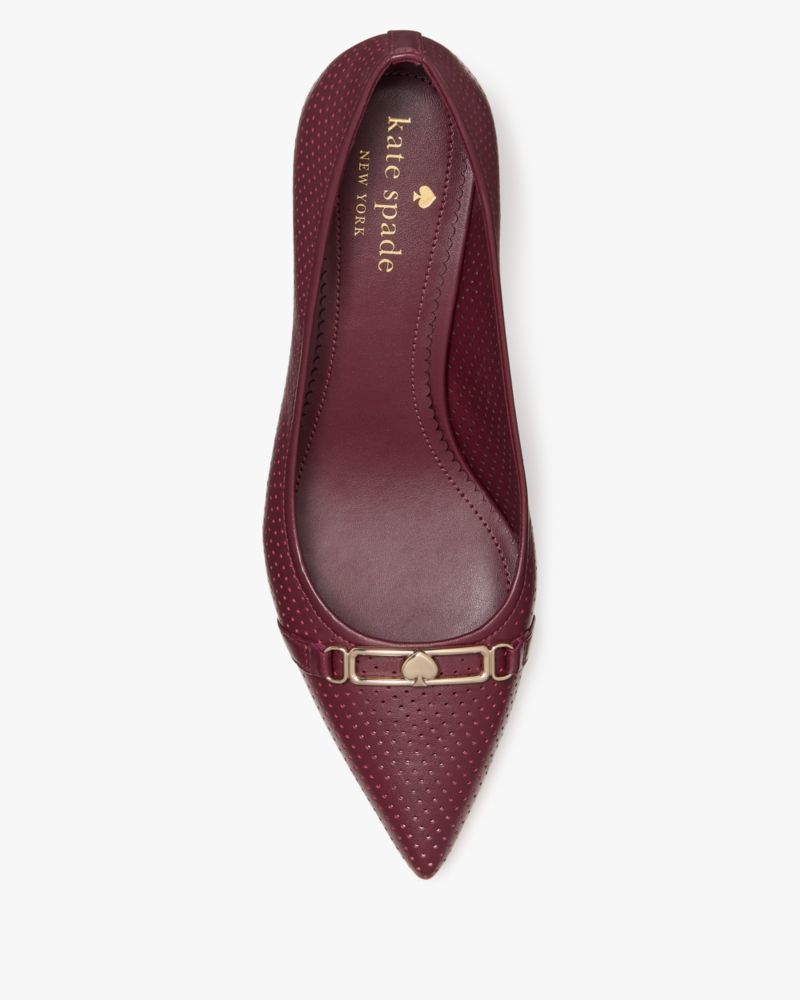Katespade Hallie Pump Dark Merlot