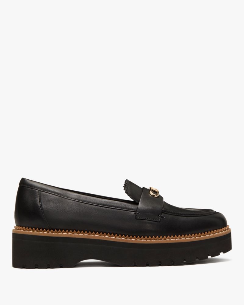 Katespade Hallie Lug Loafer Black