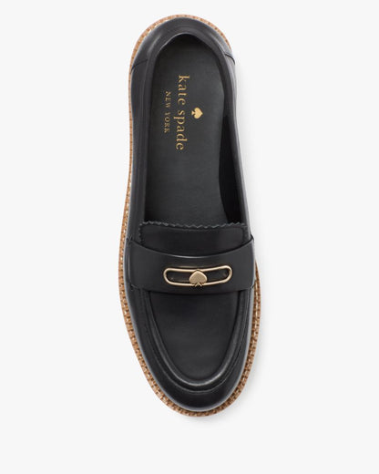 Katespade Hallie Lug Loafer Black