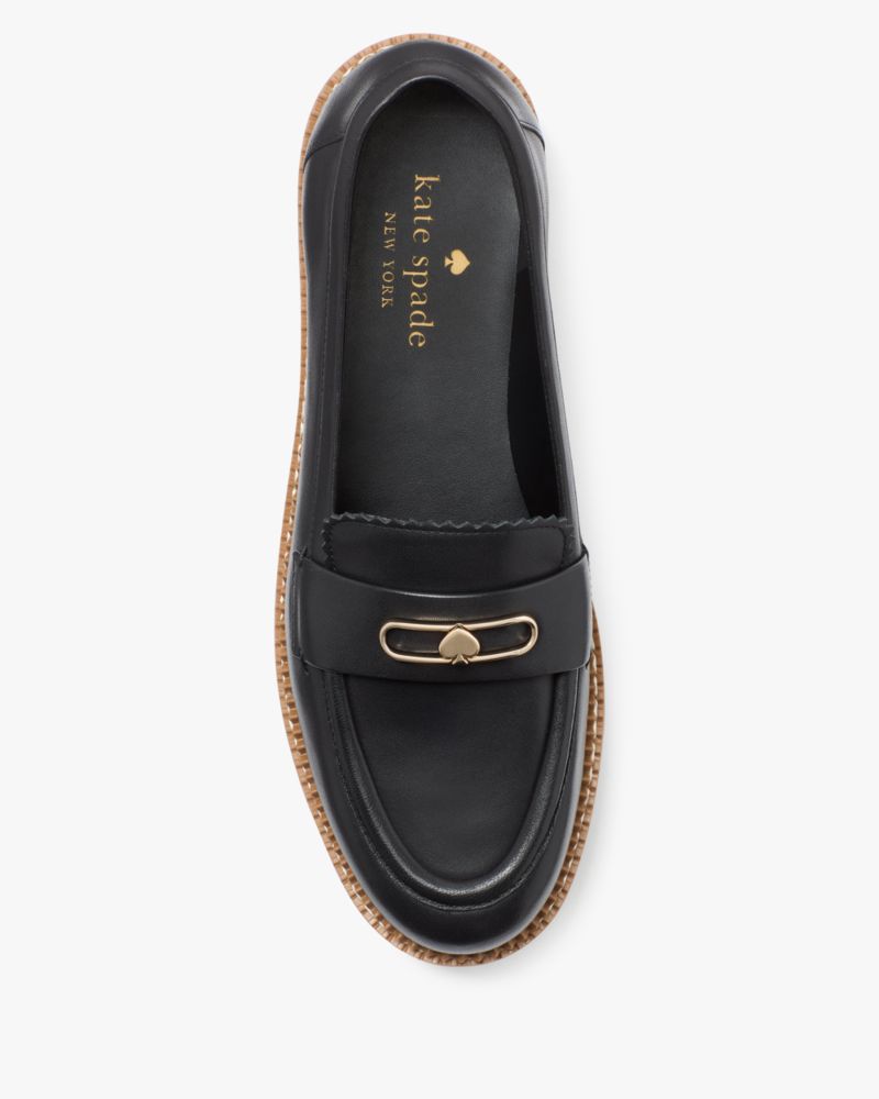 Katespade Hallie Lug Loafer Black