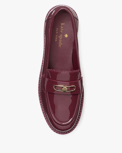 Katespade Hallie Lug Loafer Dark Merlot