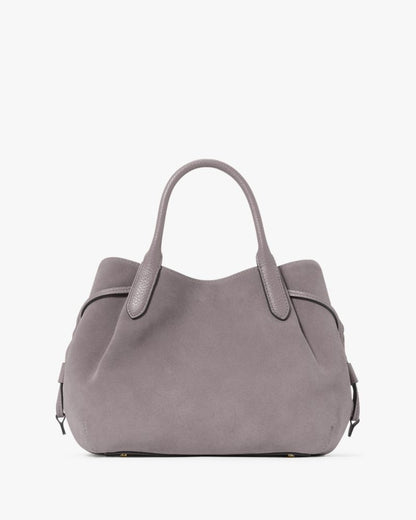 KateSpade Dumpling Suede Small Satchel Hare Grey