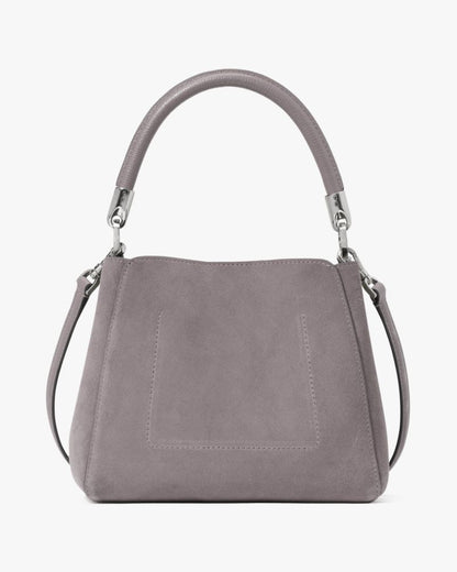 KateSpade Phoebe Suede Small Top Handle Satchel Hare Grey