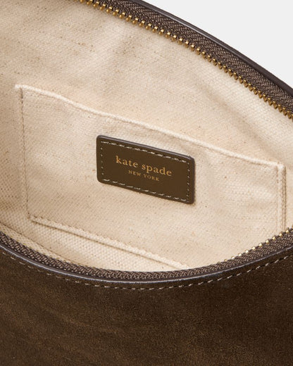 KateSpade Duo Suede Crossbody Bag Burnt Sage