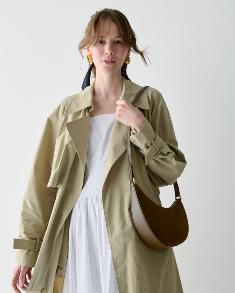 KateSpade Duo Suede Crossbody Burnt Sage