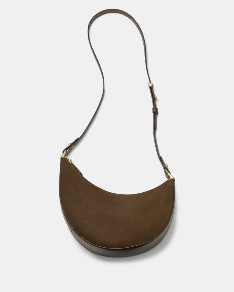 KateSpade Duo Suede Crossbody Bag Burnt Sage
