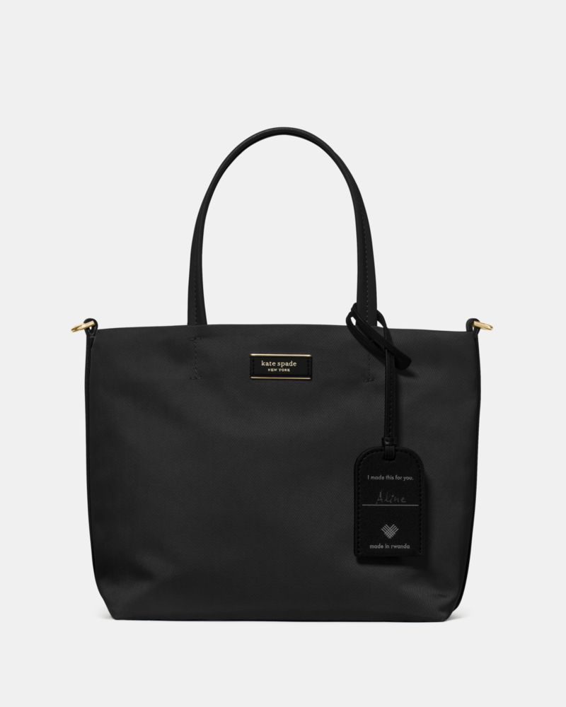 KateSpade On Purpose Crossbody Tote Bag Black
