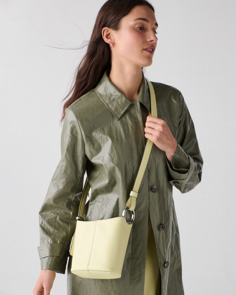 KateSpade Halo Mini Bucket Bag Pale Citron