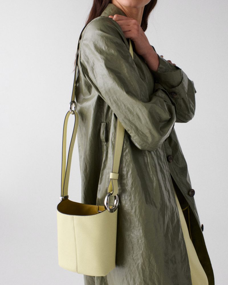 KateSpade Halo Mini Bucket Bag Pale Citron