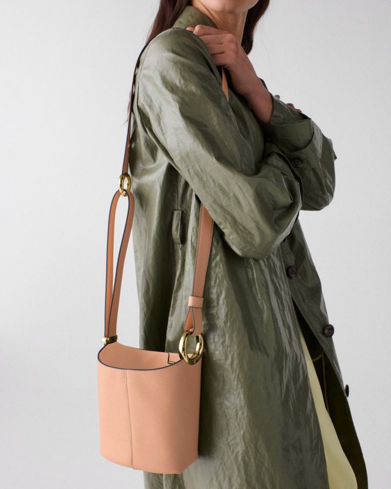 KateSpade Halo Mini Bucket Bag Light Cantaloupe