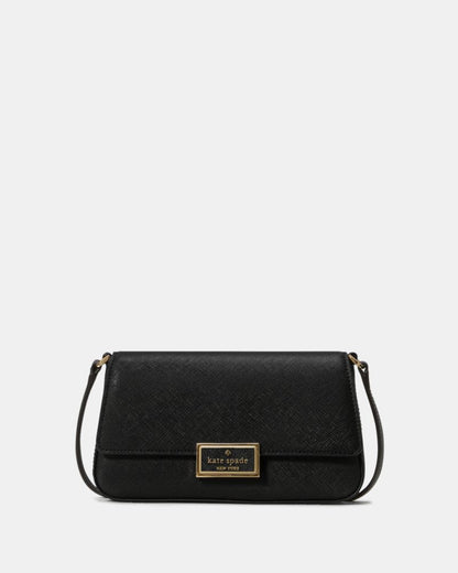 KateSpade Reegan Mini Flap Crossbody Black