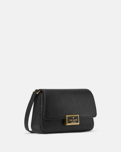 KateSpade Reegan Mini Flap Crossbody Black