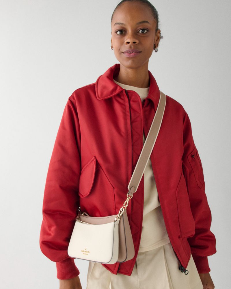 KateSpade Duet Small Crossbody Toasted Hazelnut Multi