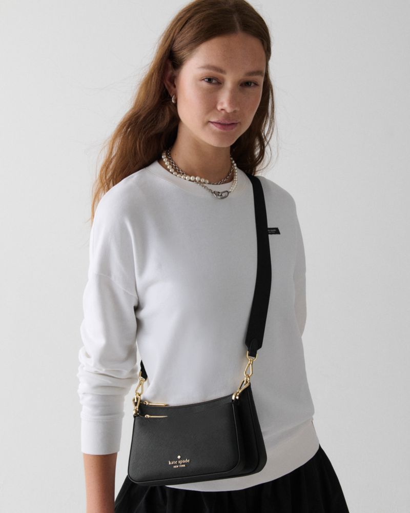 KateSpade Duet Small Crossbody Black