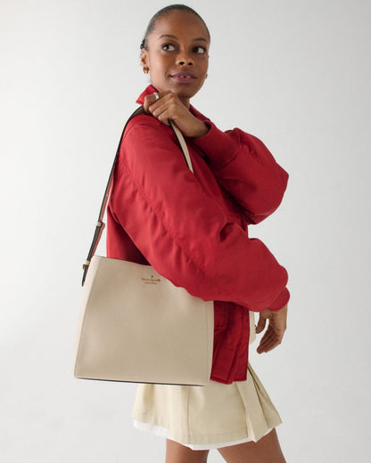KateSpade Juliette Medium Bucket Bag Light Sand
