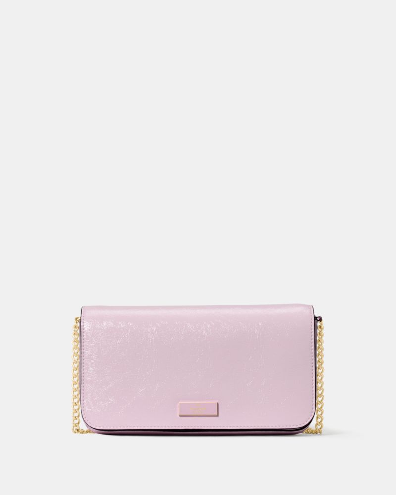 KateSpade Bridget Crinkle Patent Mini Crossbody Lilac Moonlight