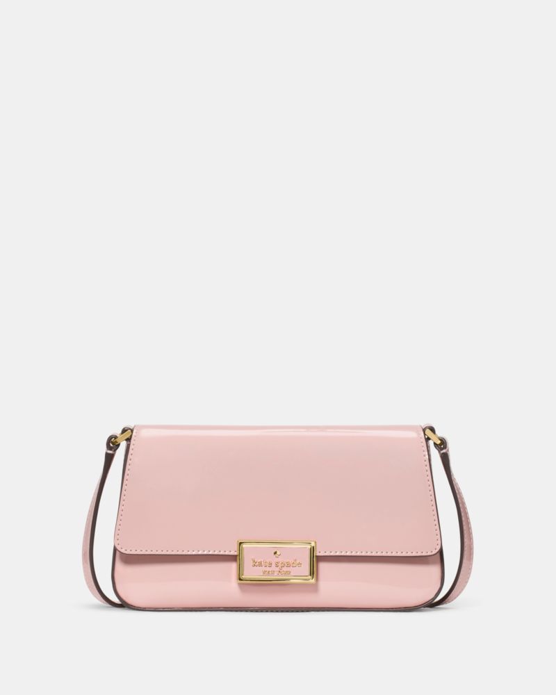 KateSpade Reegan Patent Mini Flap Crossbody Tutu Pink