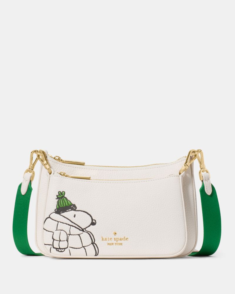 KateSpade Peanuts X KSNY Snoopy Small Crossbody Cream Multi
