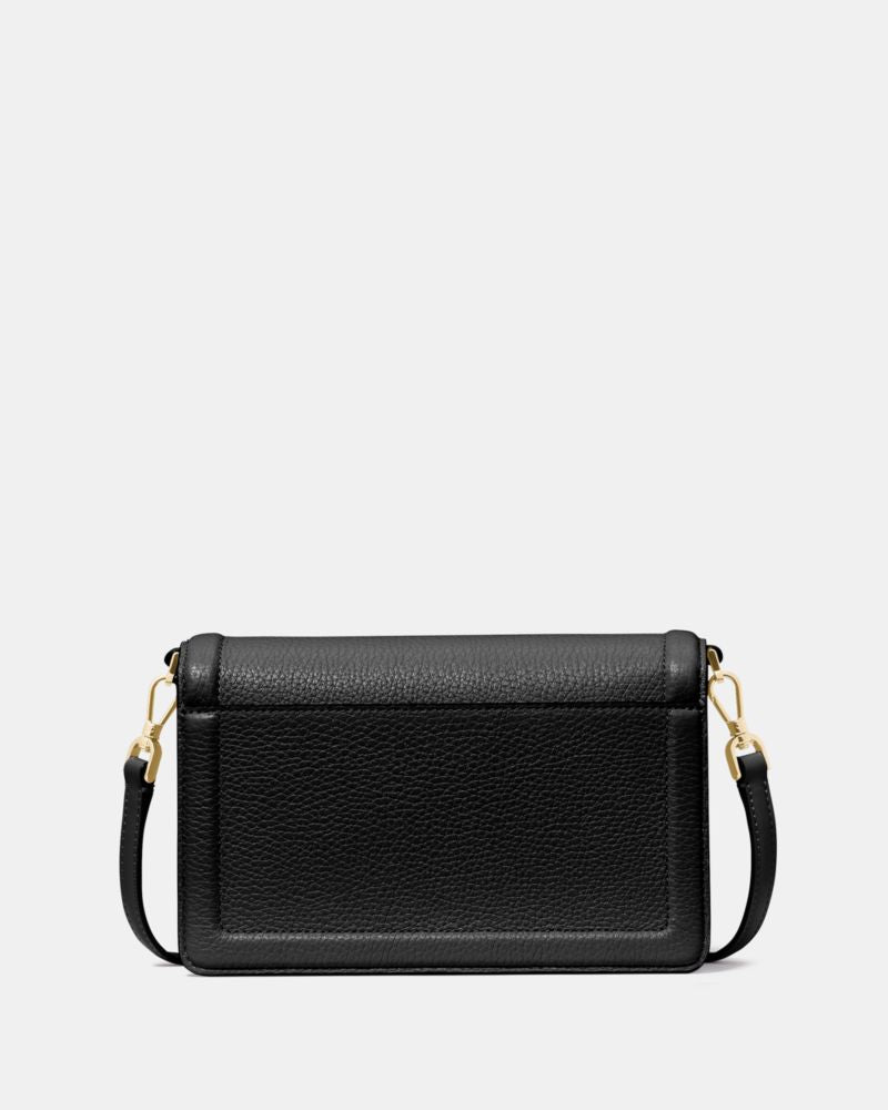 KateSpade Knott Mini Flap Crossbody Black