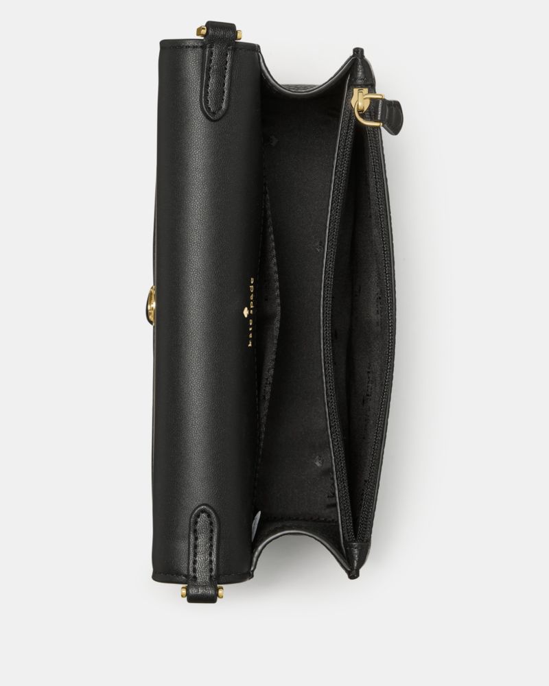 KateSpade Knott Mini Flap Crossbody Black