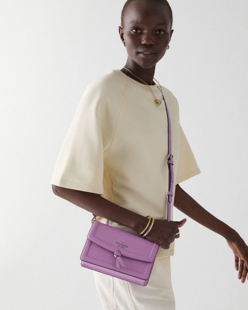 KateSpade Knott Mini Flap Crossbody Wisteria