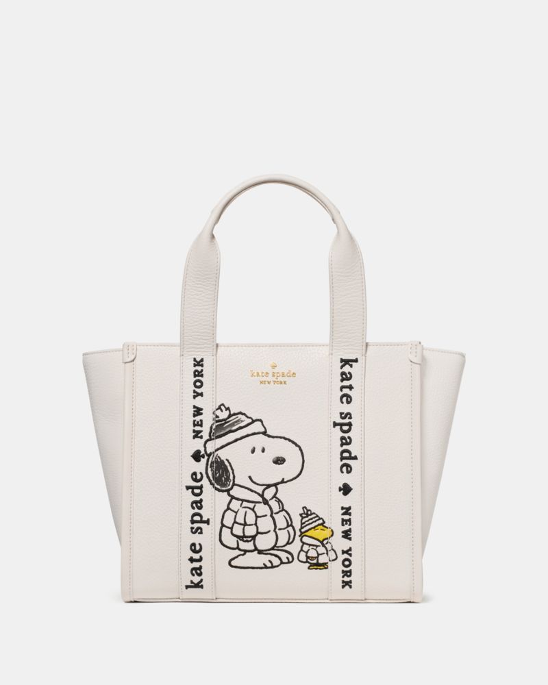 KateSpade Peanuts X KSNY Snoopy Small Tote Cream Multi
