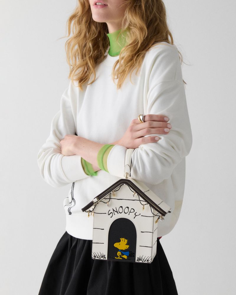 KateSpade Peanuts X KSNY Snoopy 3D Dog House Crossbody Multi
