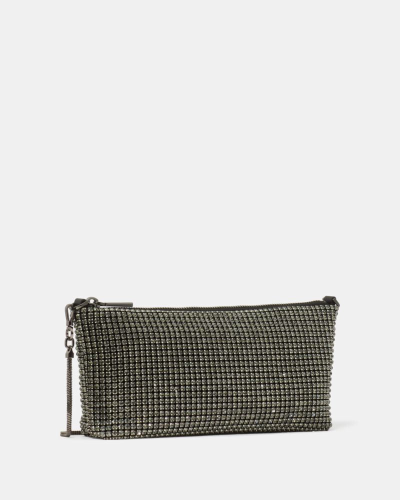 KateSpade Andie Faux Crystal Mesh Small Shoulder Green Multi