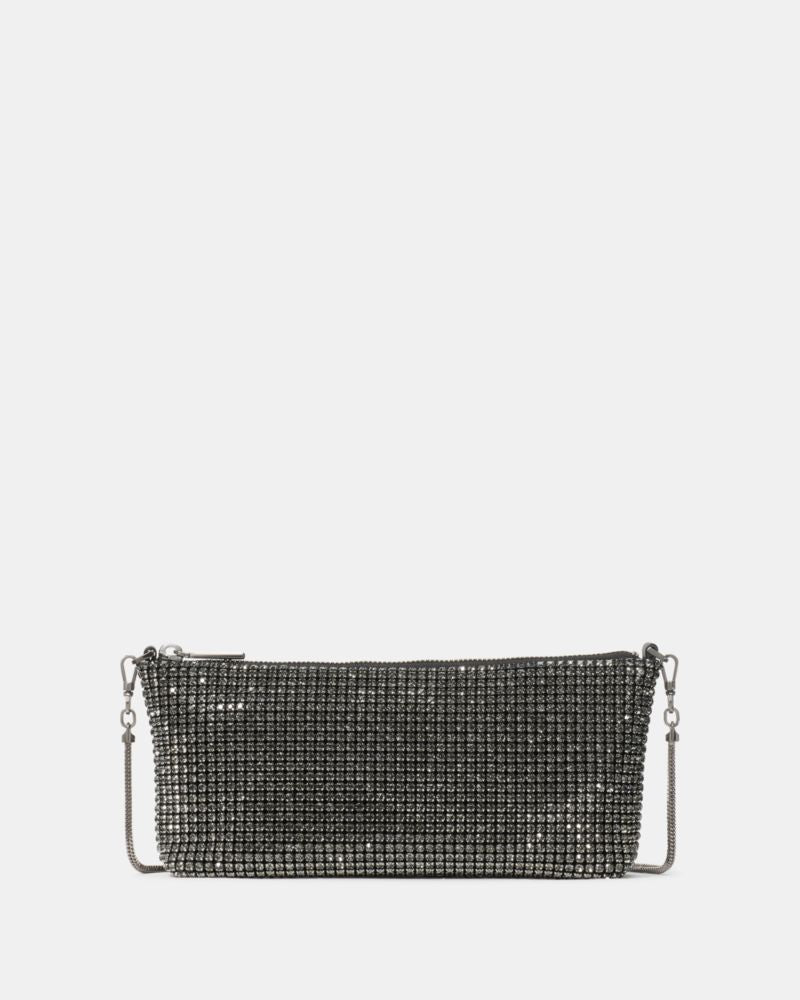 KateSpade Andie Faux Crystal Mesh Small Shoulder Green Multi