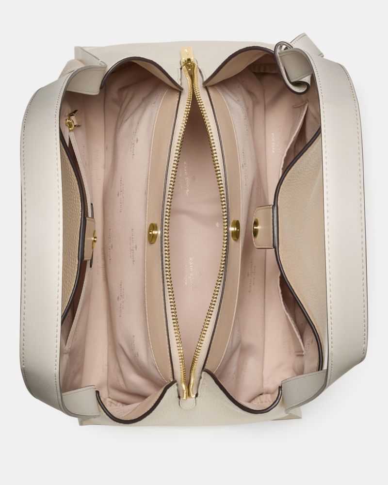 KateSpade Knott Colorblock Large Carryall Light Cream Multi