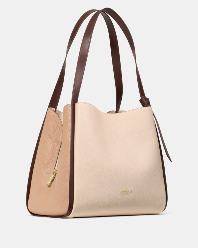 KateSpade Knott Colorblock Large Carryall Milk Glass Multi