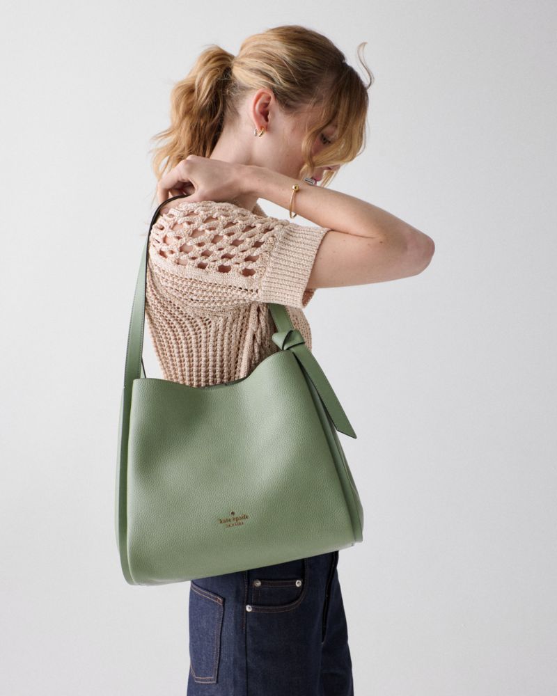 KateSpade Knott Large Carryall Bag Balsam Green