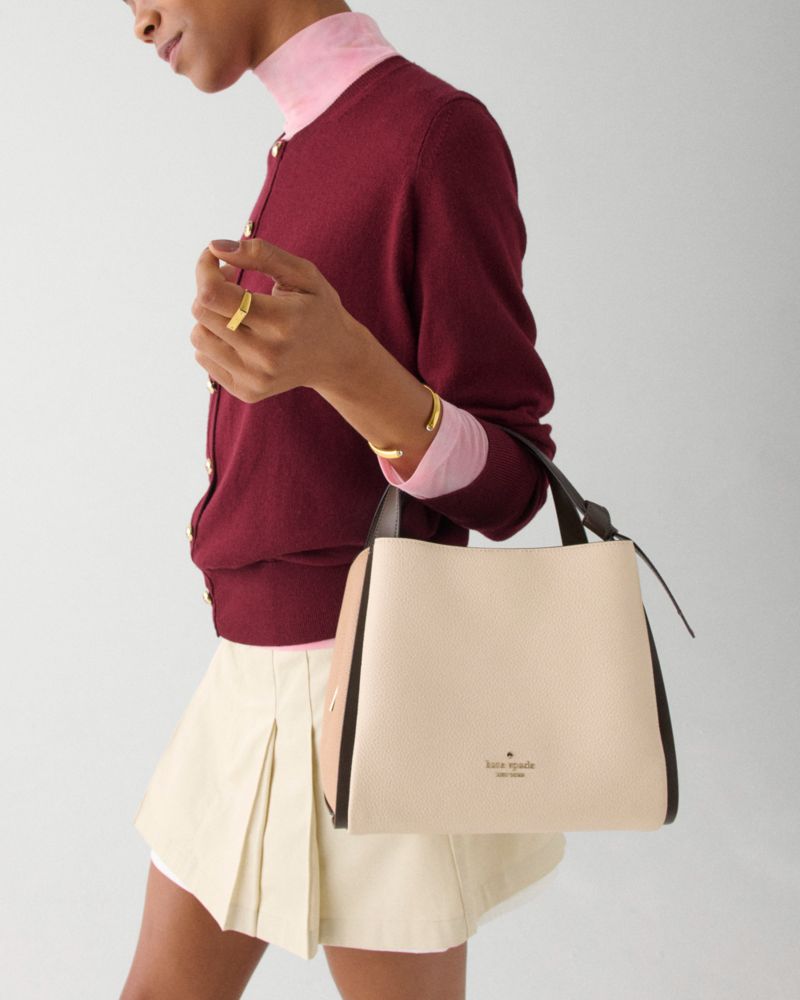 KateSpade Knott Colorblock Convertible Carryall Milk Glass Multi