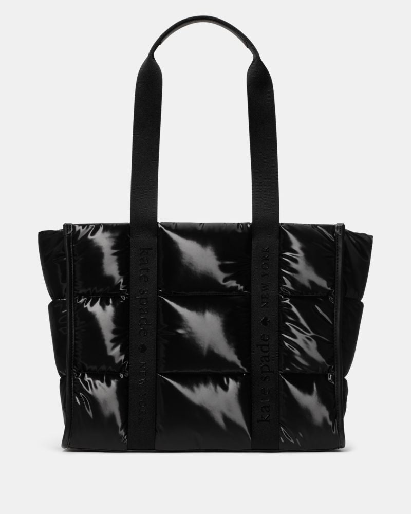 KateSpade Kip Puffy Large Tote Black