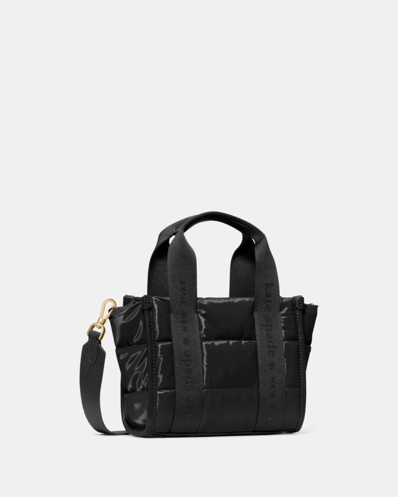 KateSpade Kip Puffy Mini Tote Black