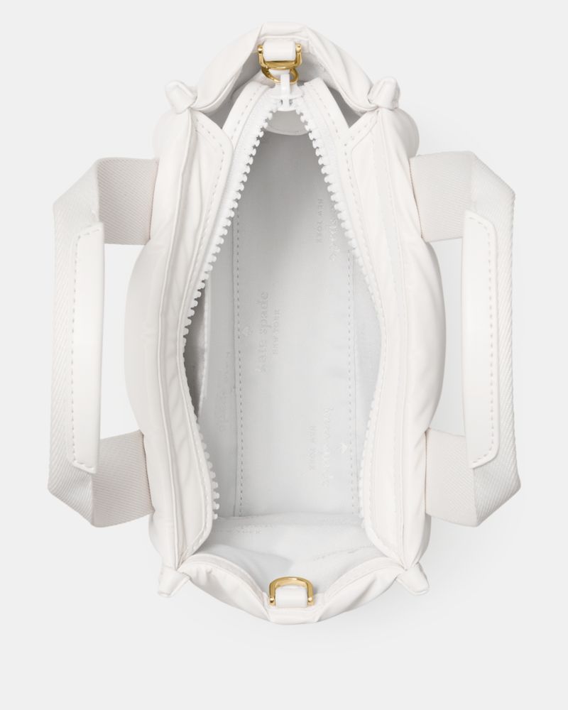 KateSpade Kip Puffy Mini Tote Optic White