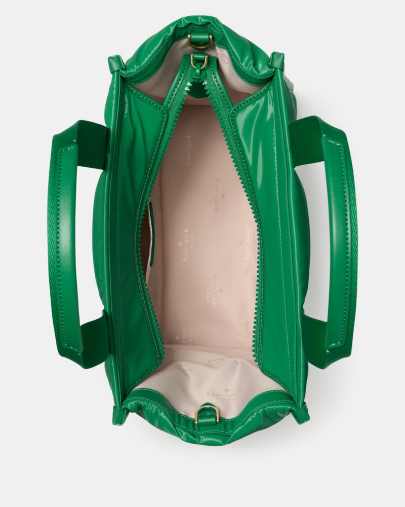 KateSpade Kip Puffy Small Tote Green Bean