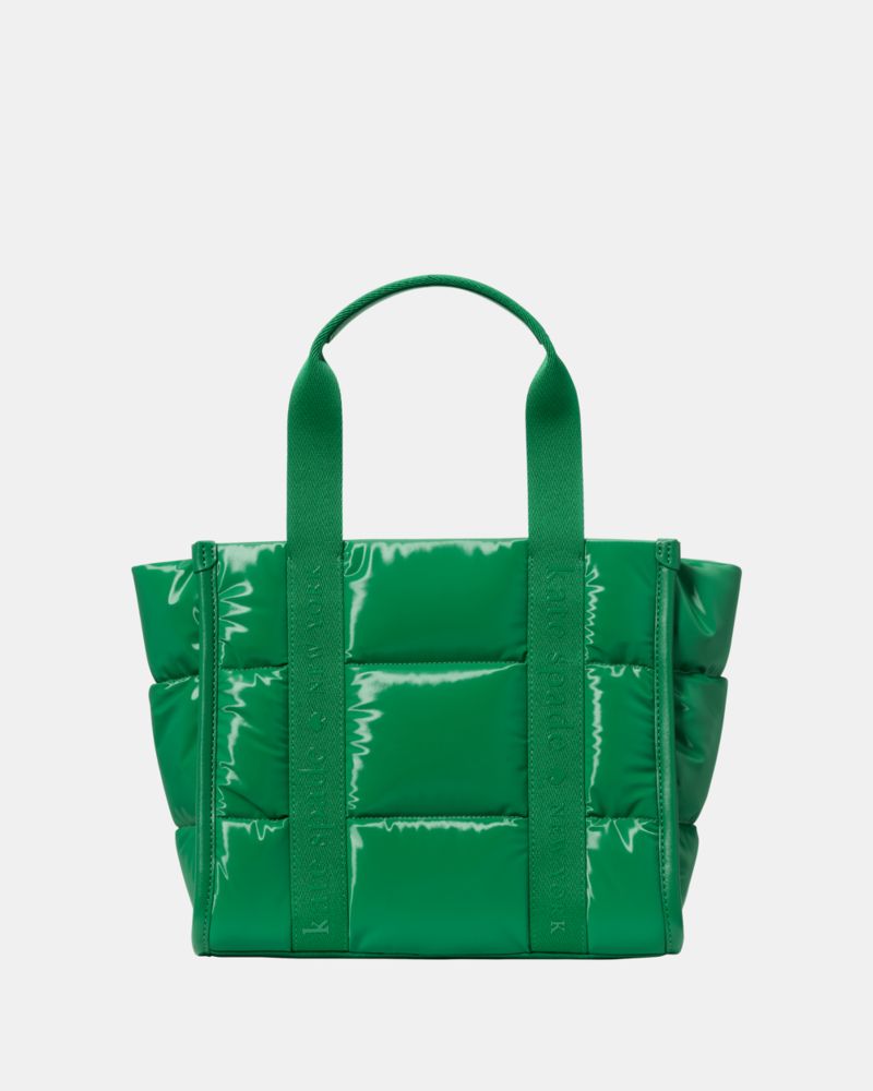 KateSpade Kip Puffy Small Tote Green Bean