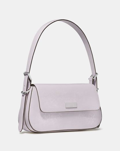 KateSpade Bridget Shiny Leather Small Flap Shoulder Lilac Moonlight