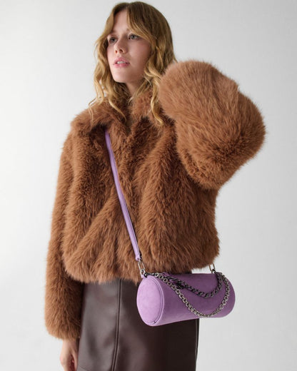 KateSpade Roulette Suede Mini Convertible Bag Wisteria