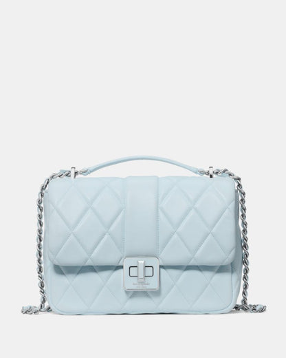 KateSpade Carey Quilted Small Flap Crossbody Crisp Sky