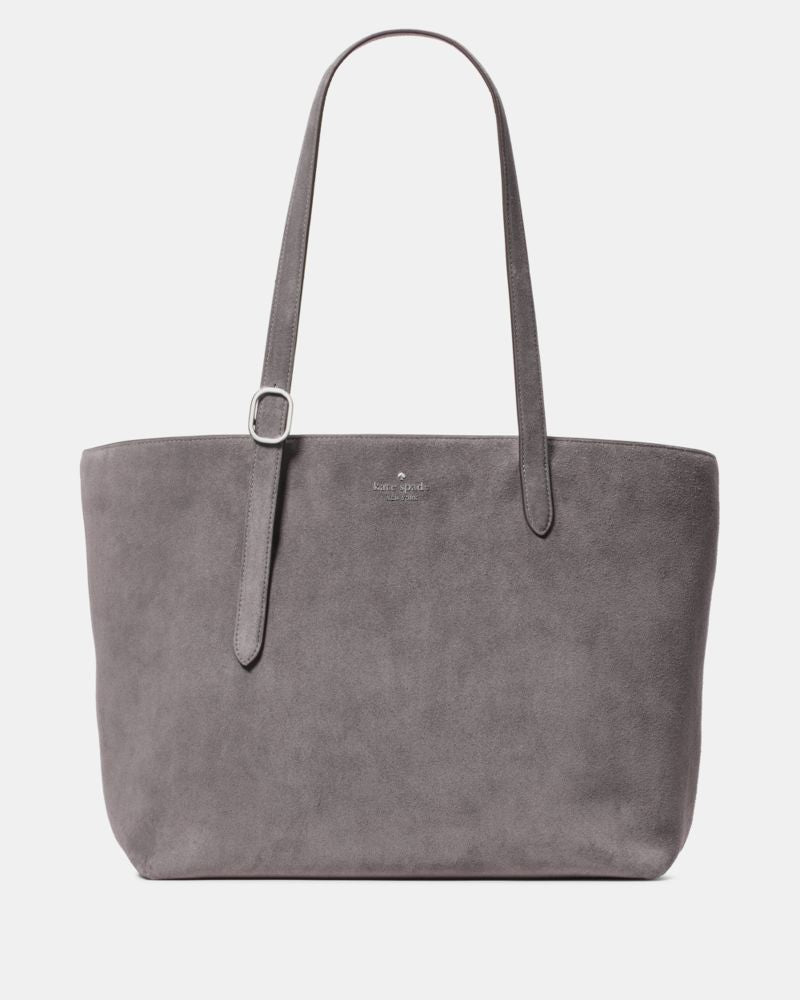 KateSpade 454 Suede Large Tote Hare Grey