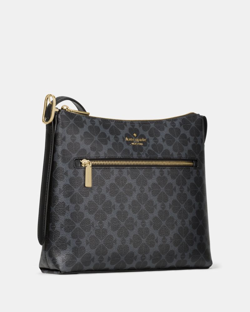 KateSpade 454 Spade Flower Swingpack Crossbody Bag Black