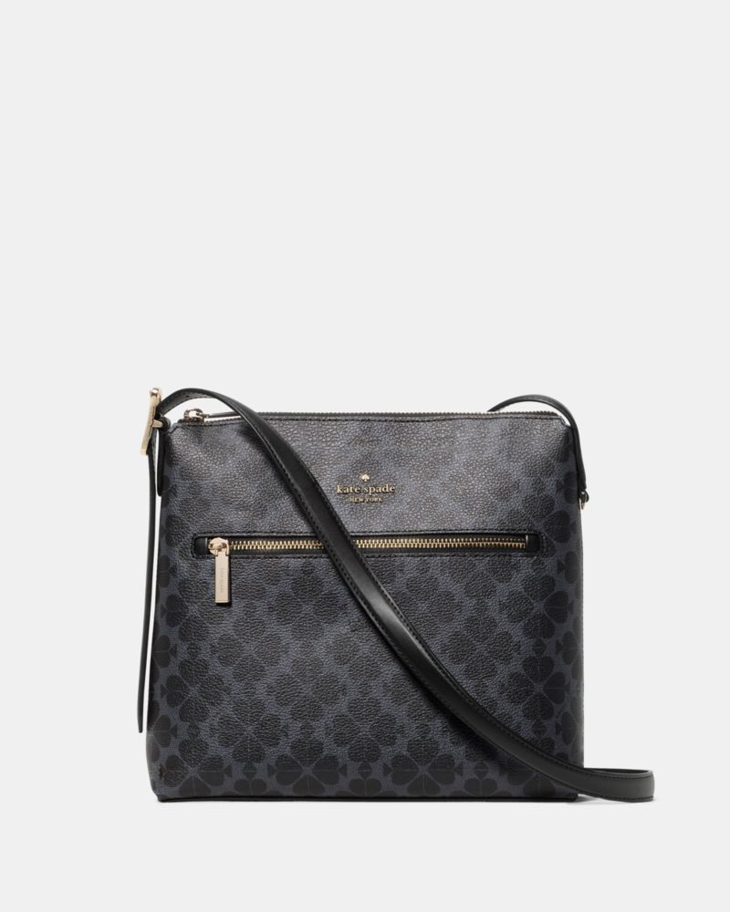 KateSpade 454 Spade Flower Swingpack Crossbody Bag Black