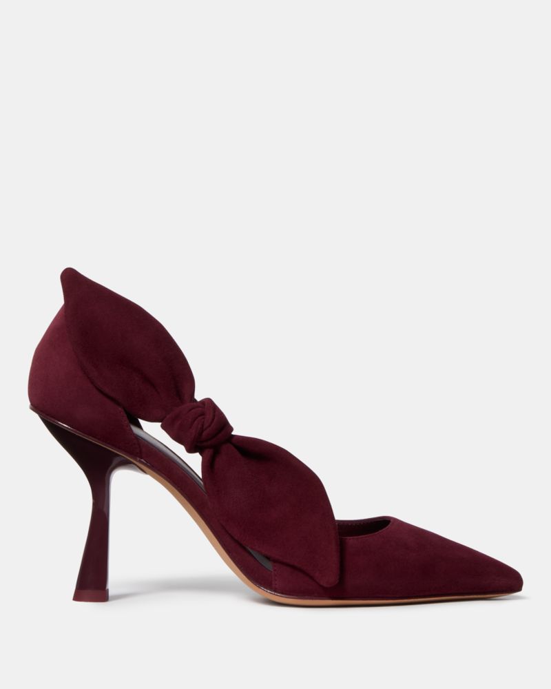 Katespade Bunnie Pump Dark Merlot