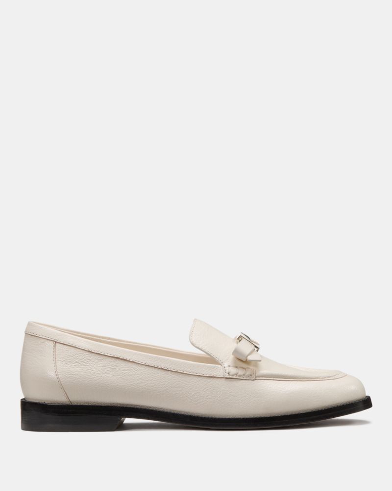 Katespade Deco Bow Loafer Cashew Milk