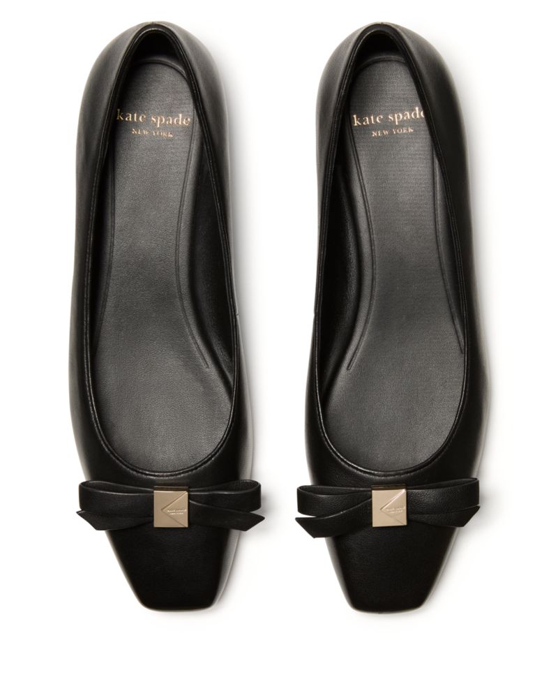 Katespade Deco Bow Flat Black