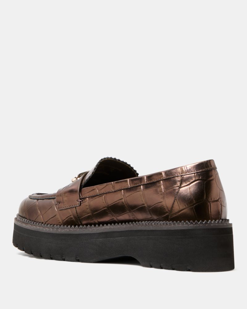 Katespade Hallie Lug Loafer Hot Fudge
